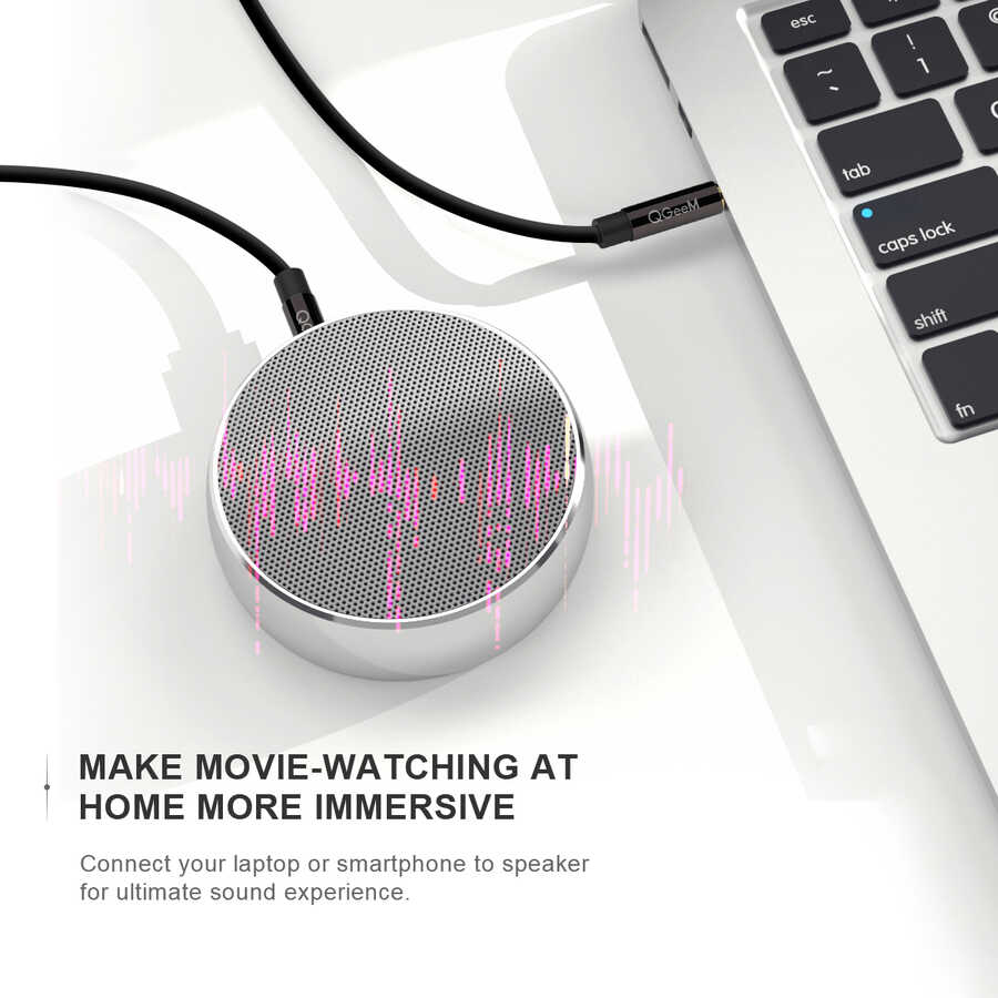 Qgeem QG-AU04 3.5mm Aux Audio Kablo 5 Metre