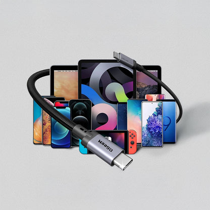 Qgeem QG03 Type-C to Type-C PD 40G 8K@60Hz Data Kablosu 240W 2M